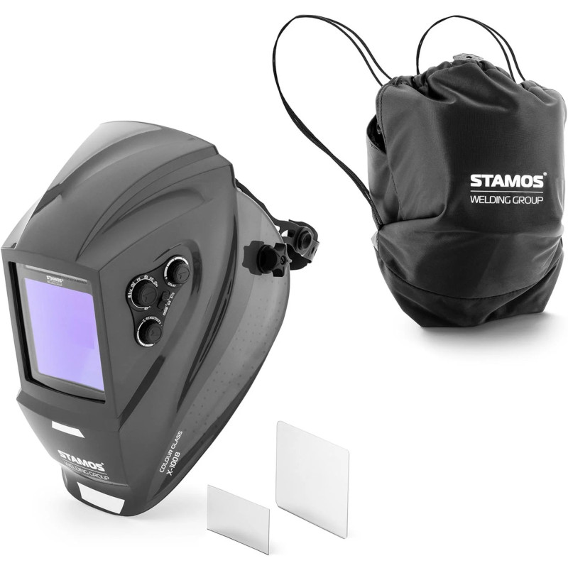 Automatinė suvirinimo šalmo kaukė su spalvotu lauku COLOR GLASS X-100B