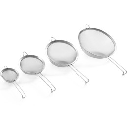 Nerūdijančio plieno koštuvas virtuvės sietelis tankus sk. 200 mm - HENDI 638705