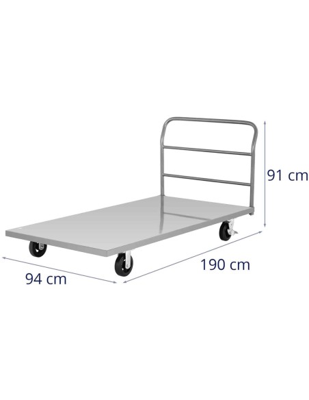 
Platforminis sandėlio transportavimo vežimėlis iki 500 kg
