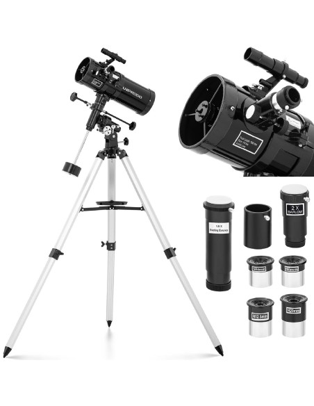 Niutono astronominis teleskopas Uniprodo 1000 mm sk. 114 mm Niutono astronominis teleskopas Uniprodo 1000 mm sk. 114 mm