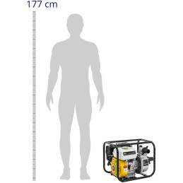 
Variklis siurblys, degimo vandens siurblys, 7 AG, 3,6 l, 25 m3/ val
