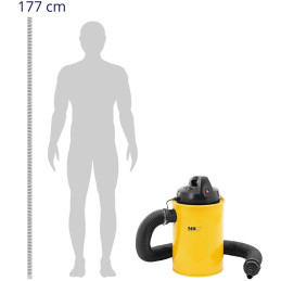 
Pjuvenų ir drožlių nusiurbimo dulkių siurblys dirbtuvės dulkių surinkėjas 180 m2/ h 50 l

