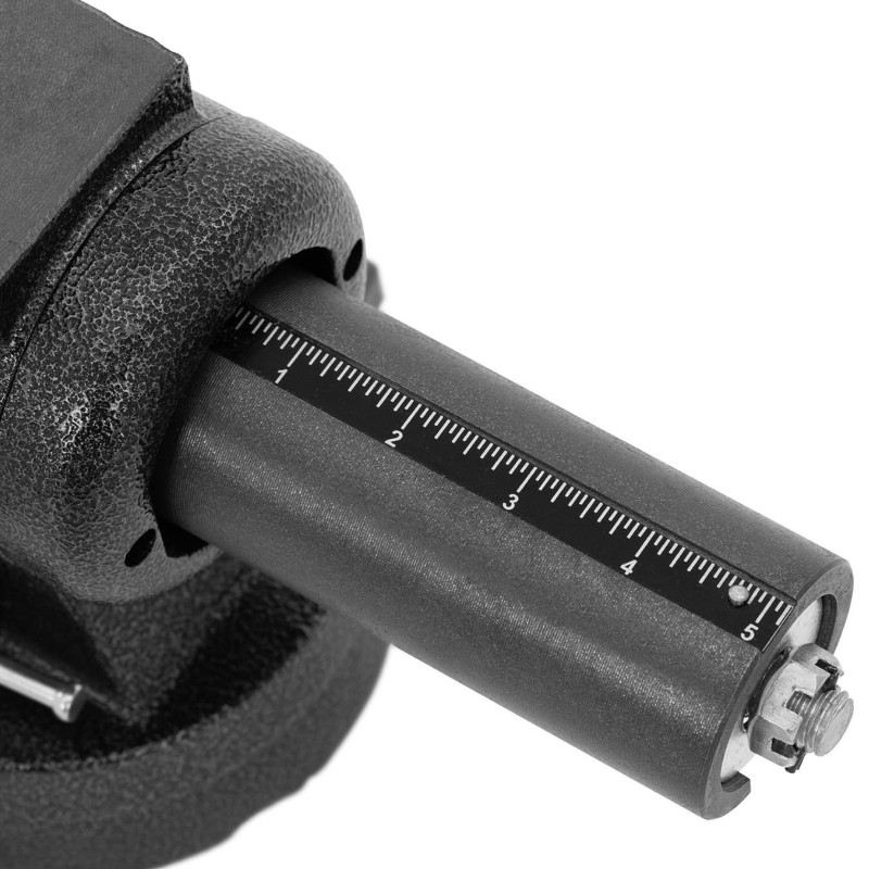 Dirbtuvių stalo veržlė iš ketaus, tarpai 125 mm, plotis 125 mm