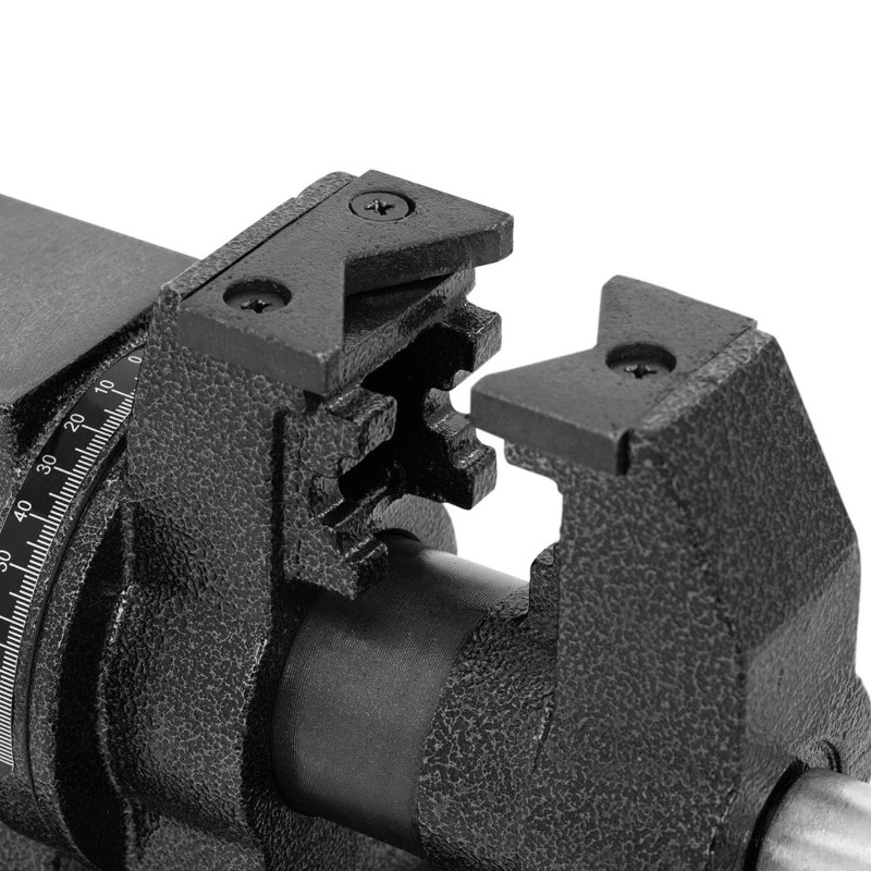 Dirbtuvių stalo veržlė iš ketaus, tarpai 125 mm, plotis 125 mm