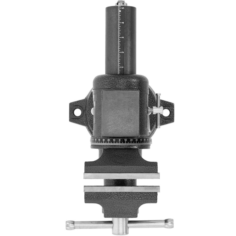 Dirbtuvių stalo veržlė iš ketaus, tarpai 125 mm, plotis 125 mm