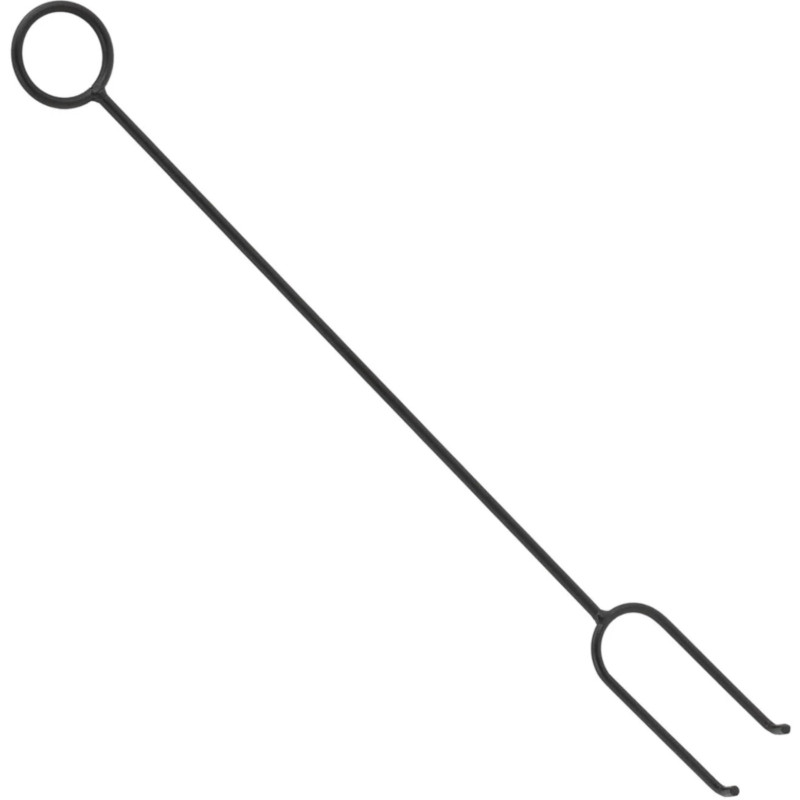 Metalinis sodo židinys su pokeriu 43 x 43 x 58 cm - ruda