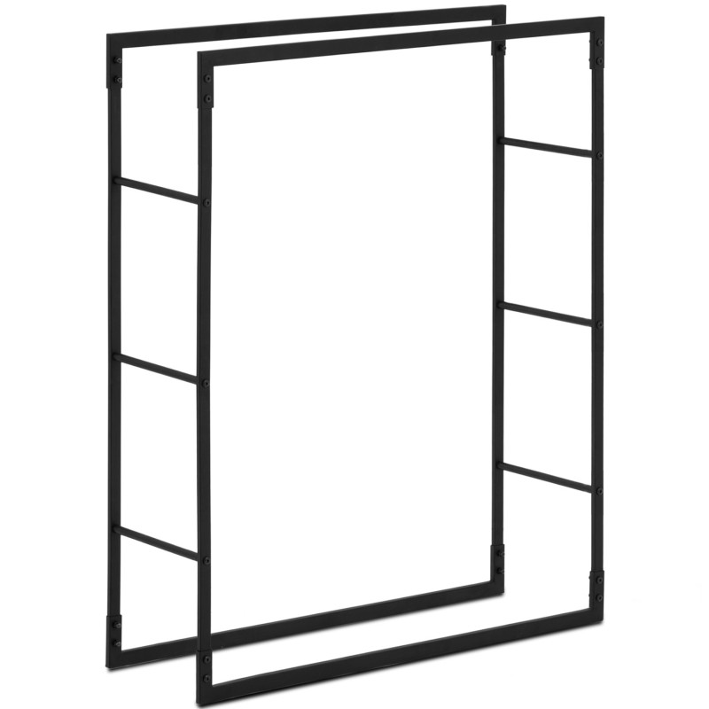 
Metalinis stačiakampis malkų stovas LOFT iki 40 kg 80 x 25 x 100 cm

