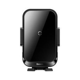 Halo automobilinis laikiklis telefonui su 15W indukciniu įkrovikliu popieriaus lapui juodas