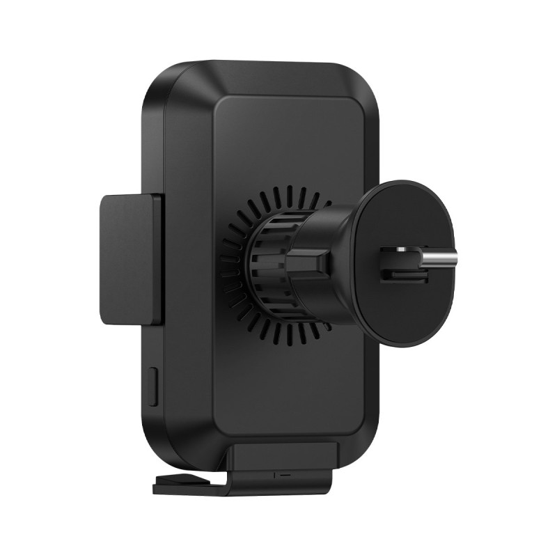 Halo automobilinis laikiklis telefonui su 15W indukciniu įkrovikliu popieriaus lapui juodas