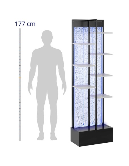 Bubble vitrina, siena su lentynomis ir RGB LED nuotolinio valdymo pulteliu, 55 x 30 x 187 cm
 
Bubble vitrina, siena su lentynomis ir RGB LED nuotolinio valdymo pulteliu, 55 x 30 x 187 cm