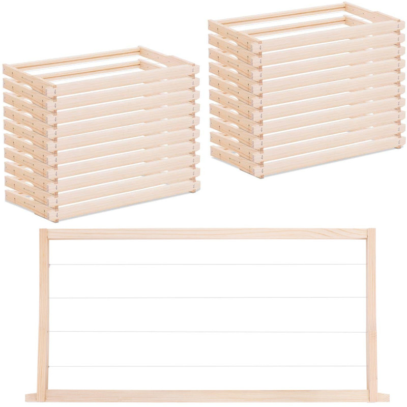 
Langstroth bičių avilio rėmas, vielinė pušis, 232 mm - 20 vnt
