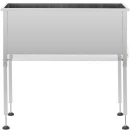 
Bitininkystės vonios staliukas nerūdijančio plieno rėmams nuimti 104 x 50 x 100 cm

