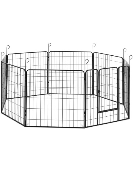 
Maniežas ir bėgimas šunims ir šuniukams su 8 segmentų vartais
