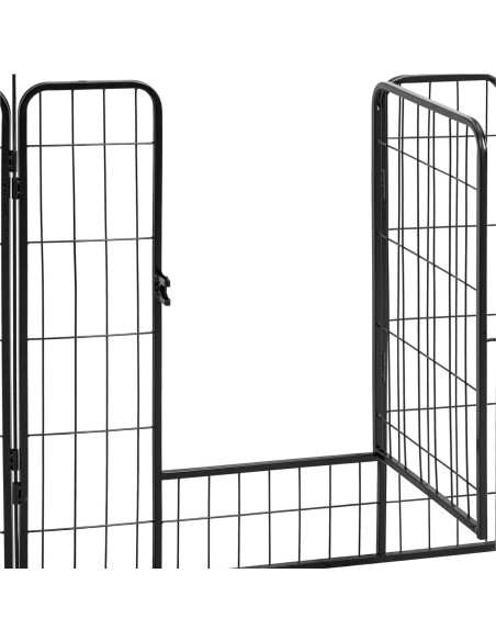 
Maniežas ir bėgimas šunims ir šuniukams su 8 segmentų vartais
