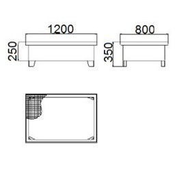 
Metalinis išsiliejimo kubilas 2 statinėms 200L 120x80cm
