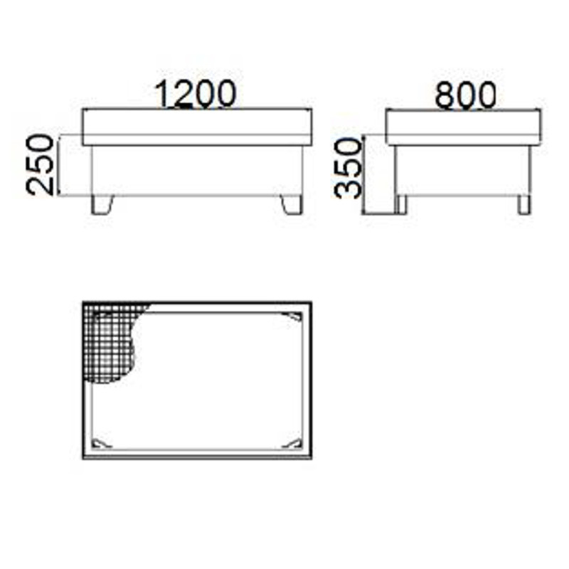 Metalinis išsiliejimo kubilas 2 statinėms 200L 120x80cm