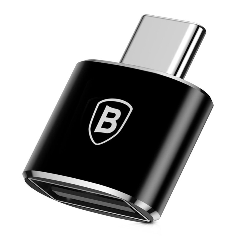 USB į USB-C OTG adapteris – juodas