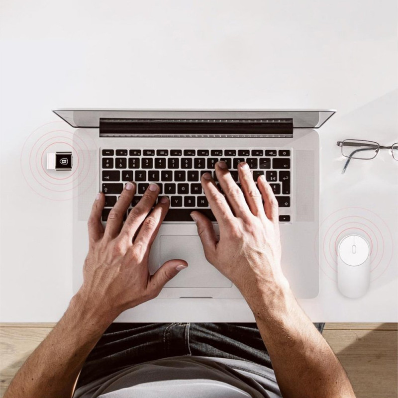 USB į USB-C OTG adapteris – juodas