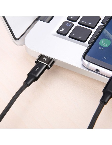 Mažas USB-C į USB kištuko adapteris – juodas
 
Mažas USB-C į USB kištuko adapteris – juodas