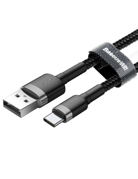 Patvarus pintas kabelis iš USB į USB-C QC3 0,5 m – juodas ir pilkas
 
Patvarus pintas kabelis iš USB į USB-C QC3 0,5 m – juodas ir pilkas