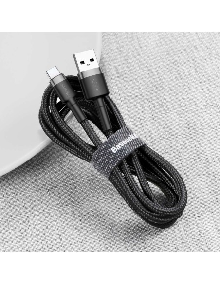 Patvarus pintas kabelis iš USB į USB-C QC3 0,5 m – juodas ir pilkas
 
Patvarus pintas kabelis iš USB į USB-C QC3 0,5 m – juodas ir pilkas