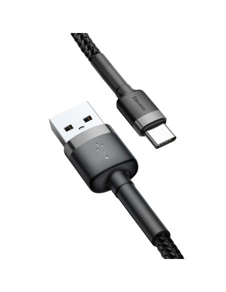 Patvarus pintas kabelis iš USB į USB-C QC3 0,5 m – juodas ir pilkas
 
Patvarus pintas kabelis iš USB į USB-C QC3 0,5 m – juodas ir pilkas