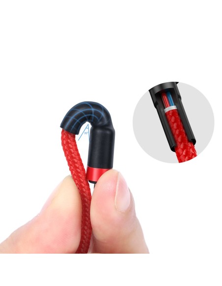 Patvarus pintas kabelis USB-C į USB-C QC3 1m – raudonas
 
Patvarus pintas kabelis USB-C į USB-C QC3 1m – raudonas