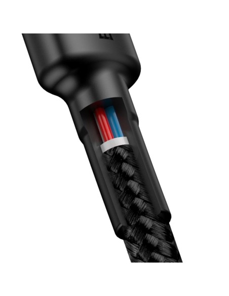 Patvarus pintas kabelis USB-C į USB-C QC3 2m – juodas ir pilkas
 
Patvarus pintas kabelis USB-C į USB-C QC3 2m – juodas ir pilkas