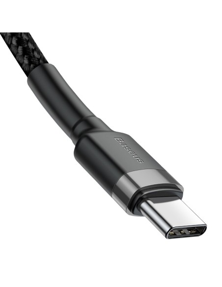 Patvarus pintas kabelis USB-C į USB-C QC3 2m – juodas ir pilkas
 
Patvarus pintas kabelis USB-C į USB-C QC3 2m – juodas ir pilkas