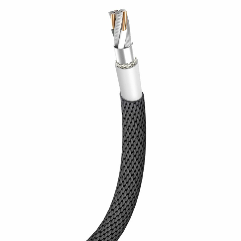Audinys pintas kabelis USB - iPhone Lightning 1,8m - juodas