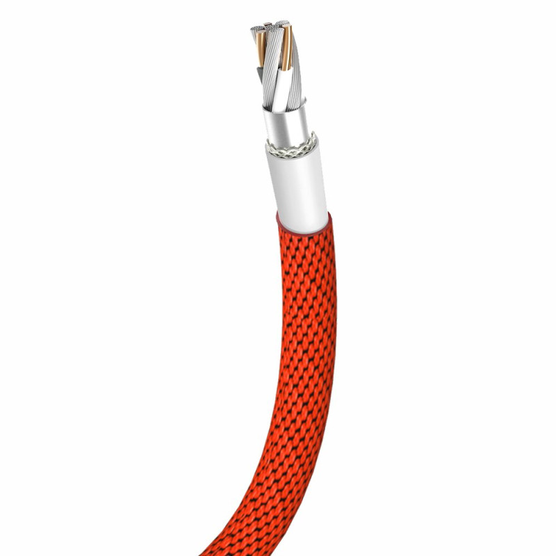Audinys pintas kabelis USB - iPhone Lightning 1,8m - raudonas
