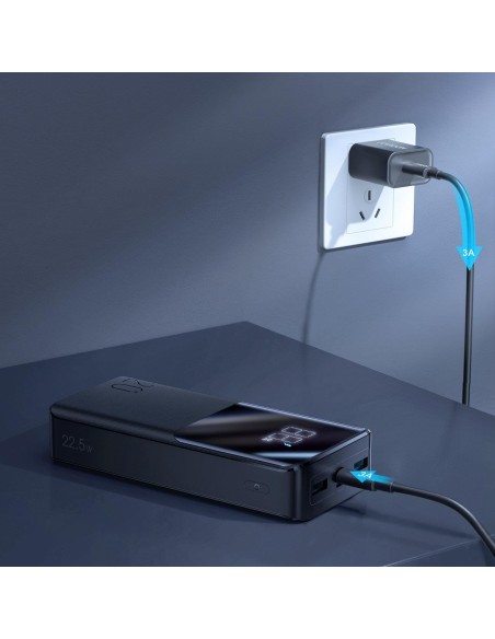 Powerbank 20000mAh 22,5W PD QC3.0 AFC juoda