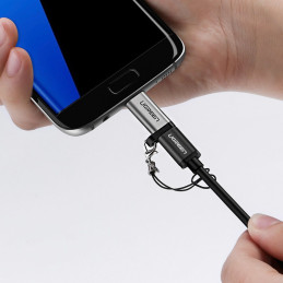 
USB-C į mikro USB adapteris – pilkas
