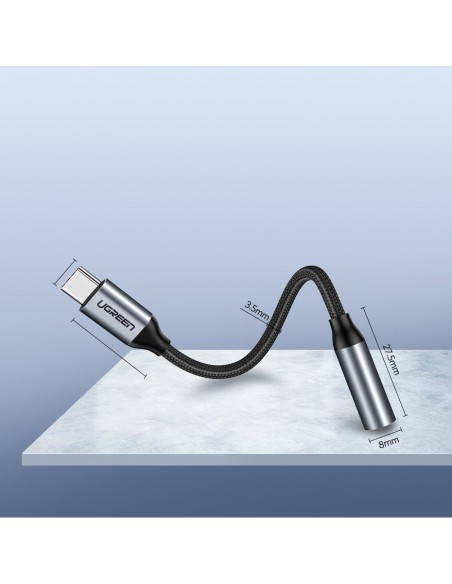 Ausinių adapteris su Mini Jack 3,5 mm iki USB-C 10 cm - pilka
 
Ausinių adapteris su Mini Jack 3,5 mm iki USB-C 10 cm - pilka