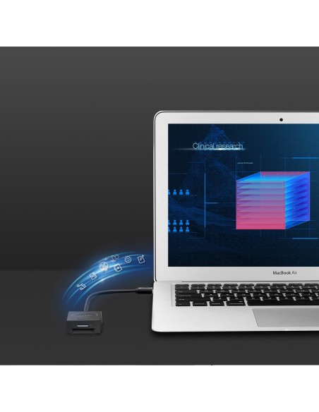 
SD / micro SD atminties kortelių skaitytuvas, USB 3.0 kištukas, 15 cm - juodas
