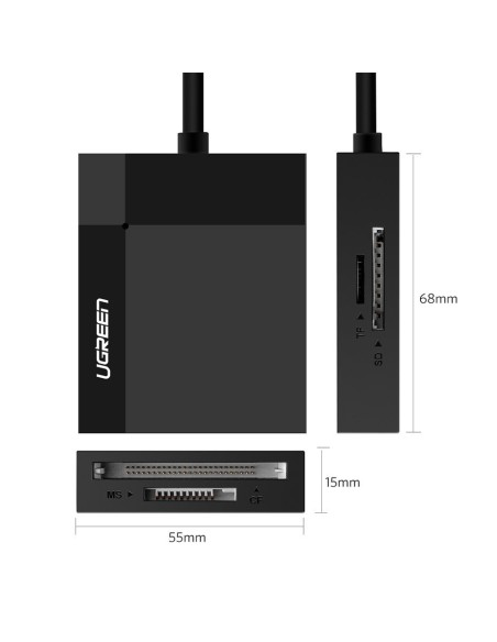 SD / micro SD / CF / MS atminties kortelių skaitytuvas, USB 3.0 kištukas 1m - juodas
 
SD / micro SD / CF / MS atminties kortelių skaitytuvas, USB 3.0 kištukas 1m - juodas
