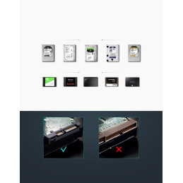 
Kišeninis SATA 3.5& 39 & 39 USB 3.0 HDD korpusas – juodas
