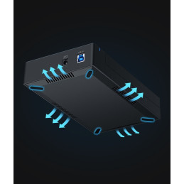 
Kišeninis SATA 3.5& 39 & 39 USB 3.0 HDD korpusas – juodas
