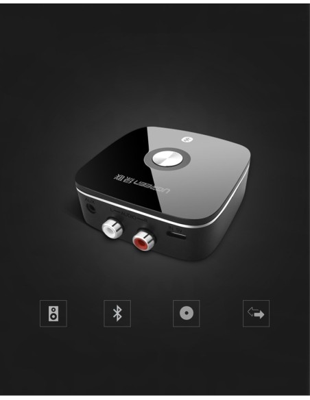Imtuvo garso adapteris Bluetooth 5.1 aptX 2RCA iki 3,5 mm Mini Jack - juodas
 
Imtuvo garso adapteris Bluetooth 5.1 aptX 2RCA iki 3,5 mm Mini Jack - juodas