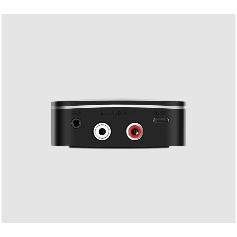 Imtuvo garso adapteris Bluetooth 5.1 aptX 2RCA iki 3,5 mm Mini Jack - juodas