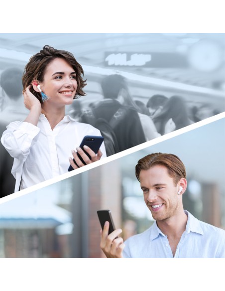 TWS belaidės ausinės ENC vandeniui atsparios IPX4 Bluetooth 5.3 baltos spalvos TWS belaidės ausinės ENC vandeniui atsparios IPX4 Bluetooth 5.3 baltos spalvos