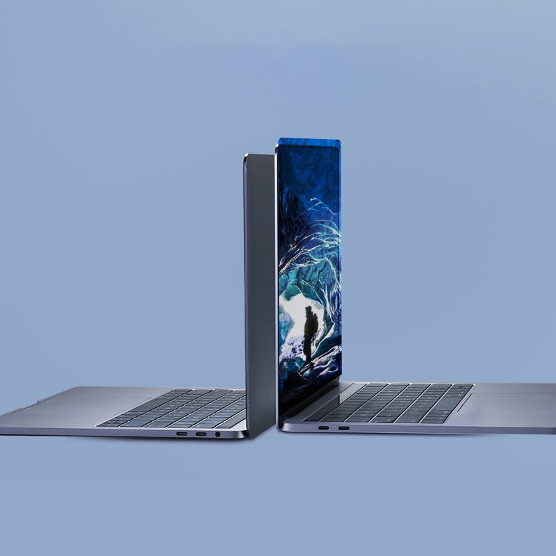 Daugiafunkcinis HUB prievadas skirtas MacBook Pro / Air 2x USB-C į USB-C HDMI 3x USB 3.0 – pilka