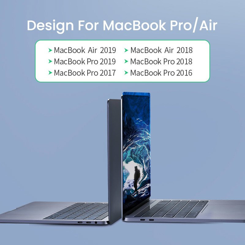 Daugiafunkcinis HUB prievadas skirtas MacBook Pro / Air 2x USB-C į USB-C HDMI 3x USB 3.0 – pilka