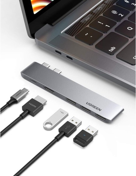 Daugiafunkcinis HUB prievadas skirtas MacBook Pro / Air 2x USB-C į USB-C HDMI 3x USB 3.0 – pilka
 
Daugiafunkcinis HUB prievadas skirtas MacBook Pro / Air 2x USB-C į USB-C HDMI 3x USB 3.0 – pilka