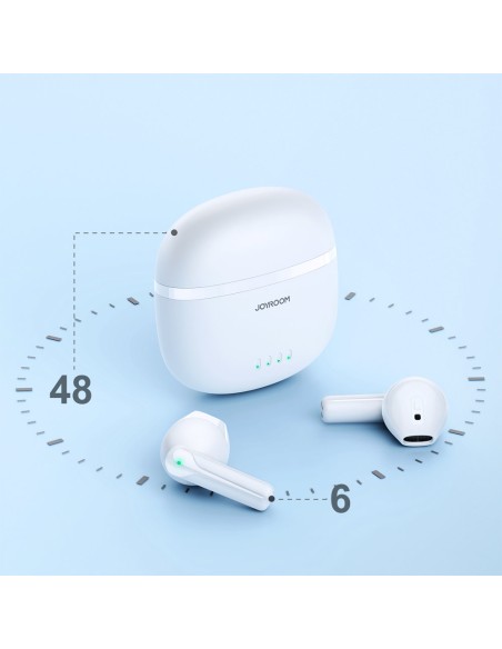 TWS belaidės ausinės ENC vandeniui atsparios IPX4 Bluetooth 5.3 baltos spalvos TWS belaidės ausinės ENC vandeniui atsparios IPX4 Bluetooth 5.3 baltos spalvos