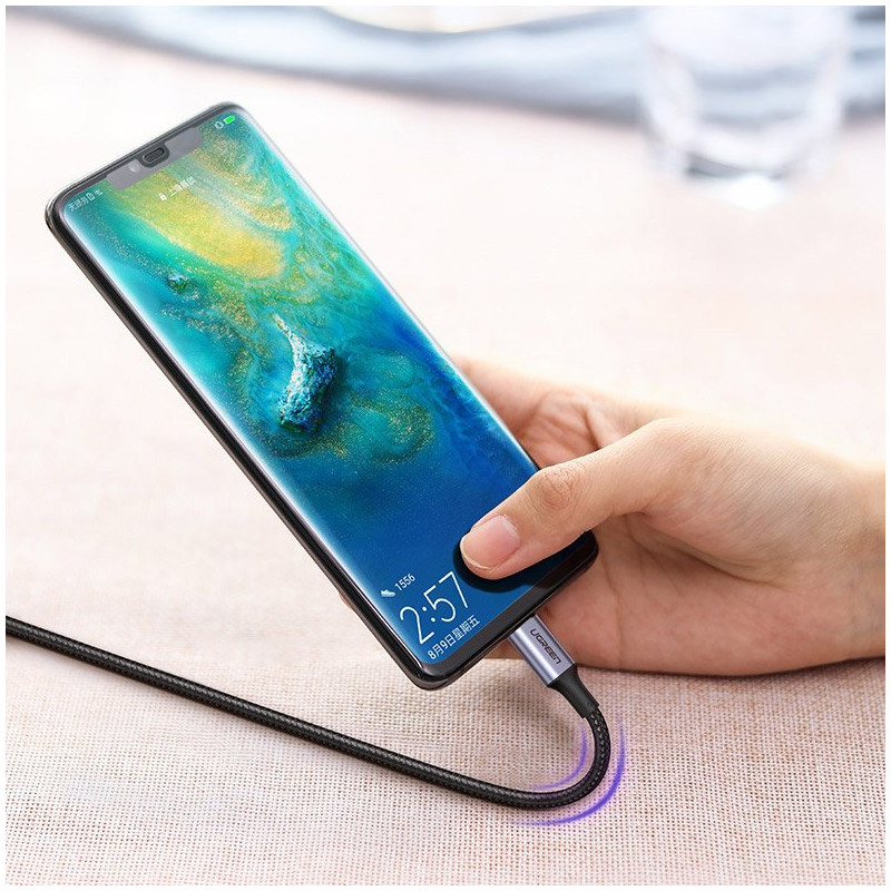 USB-C – USB-C maitinimo tiekimo greito įkrovimo laidas 2 m – pilkas
