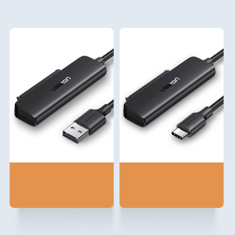HDD SSD 2.5& 39 & 39 SATA III 3.0 į USB adapteris – juodas