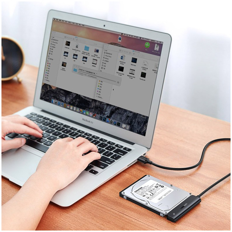 HDD SSD 2.5& 39 & 39 SATA III 3.0 į USB adapteris – juodas