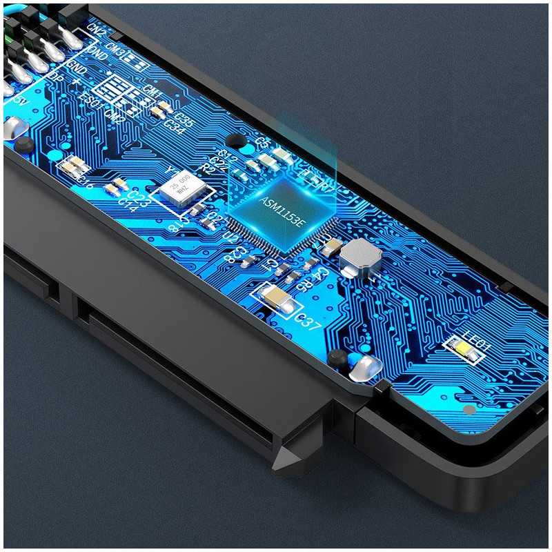 HDD SSD 2.5& 39 & 39 SATA III 3.0 į USB-C adapteris – juodas