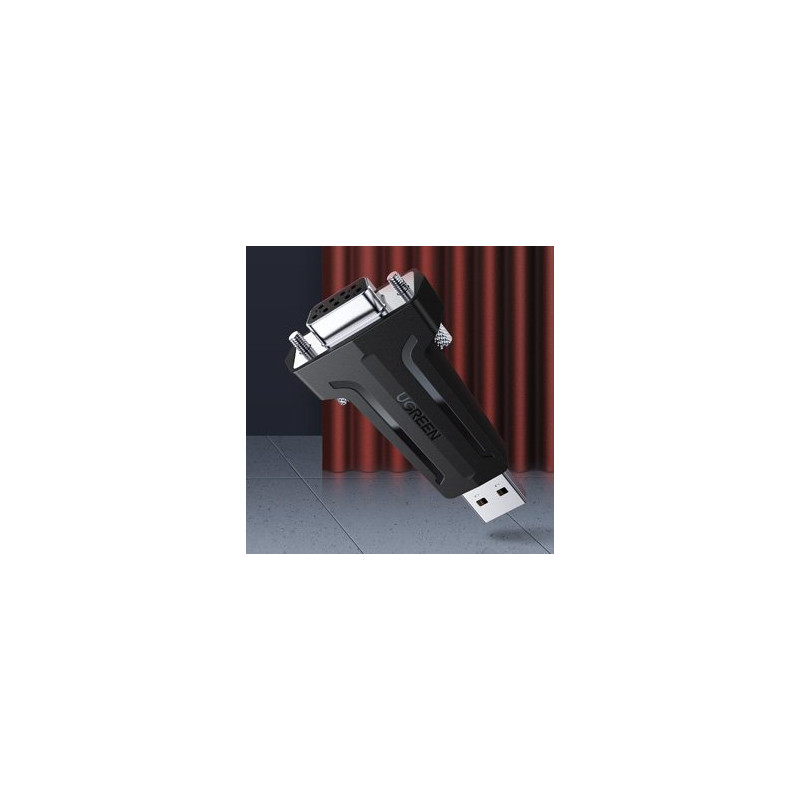 DB9 RS-232 į USB konverterio adapteris - juodas
